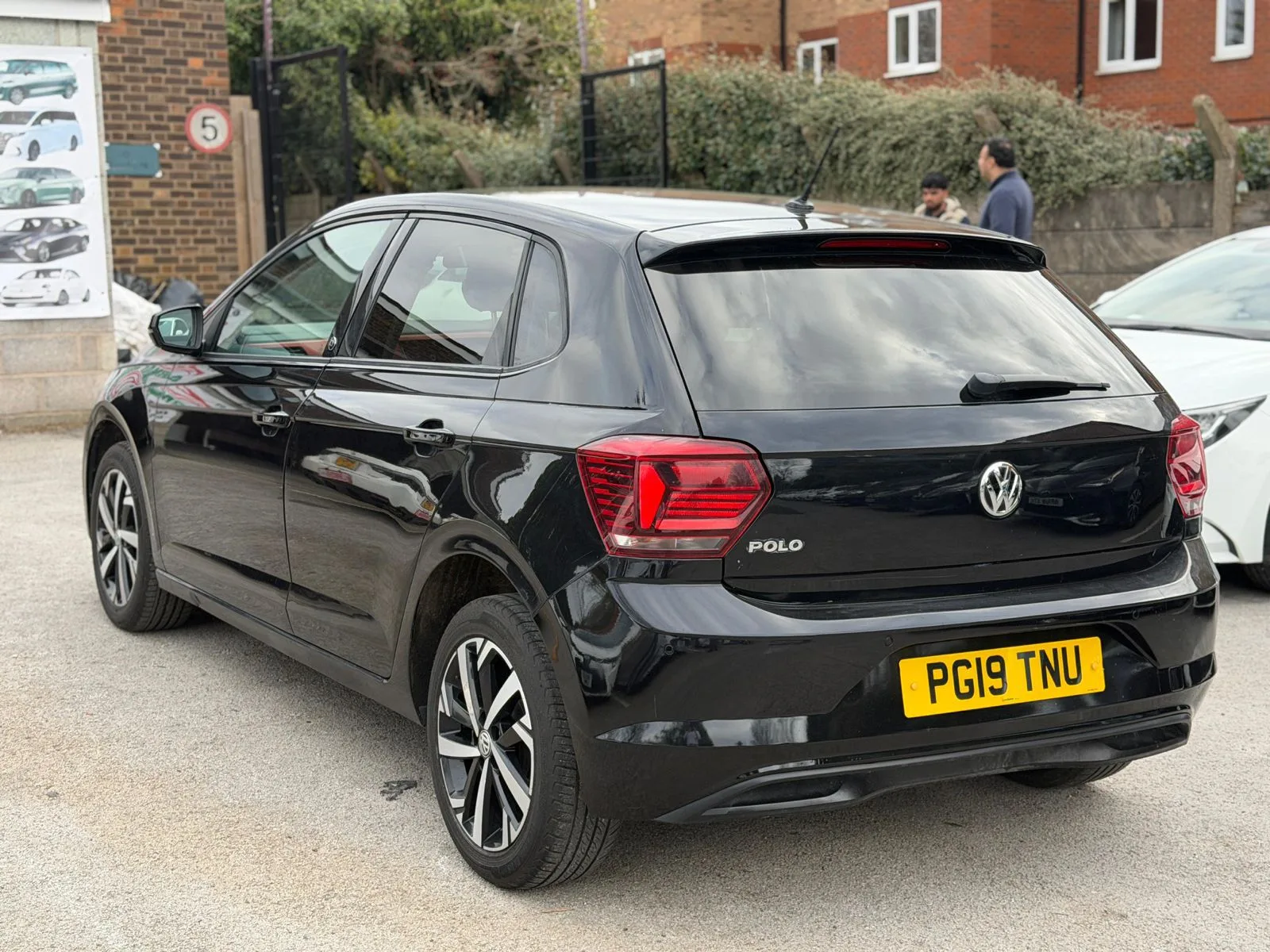 2019 Volkswagen Polo Beats rear three quarter view showing registration PG19 TNU