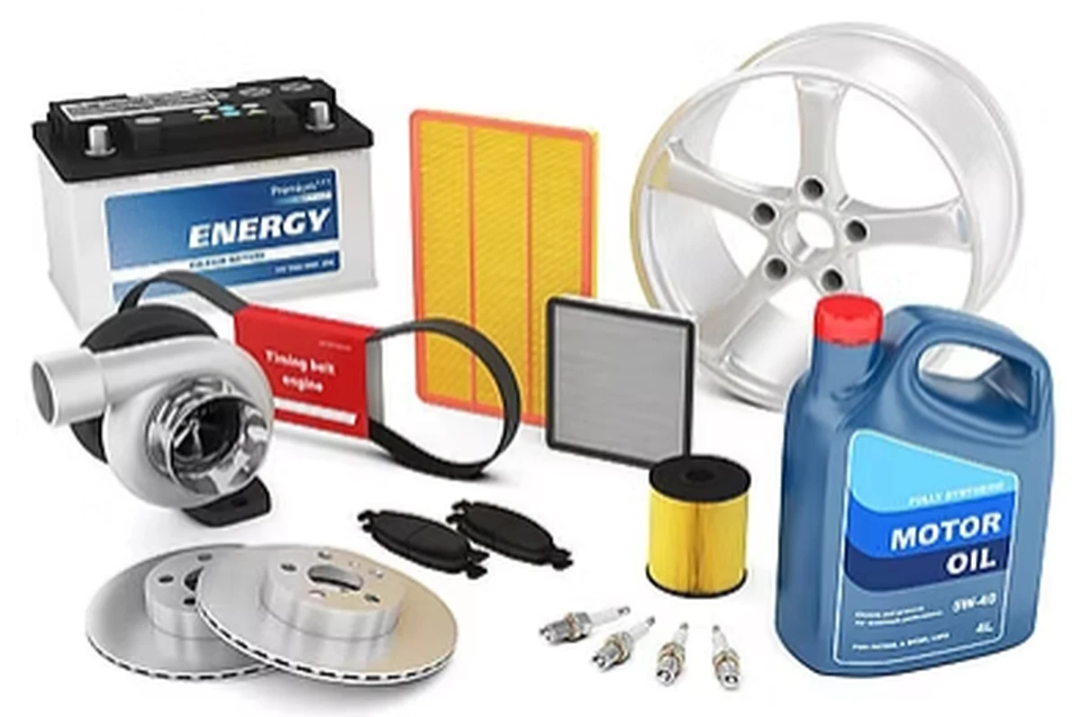 Full service parts including engine oil, oil filter, air filter, brake discs and spark plugs