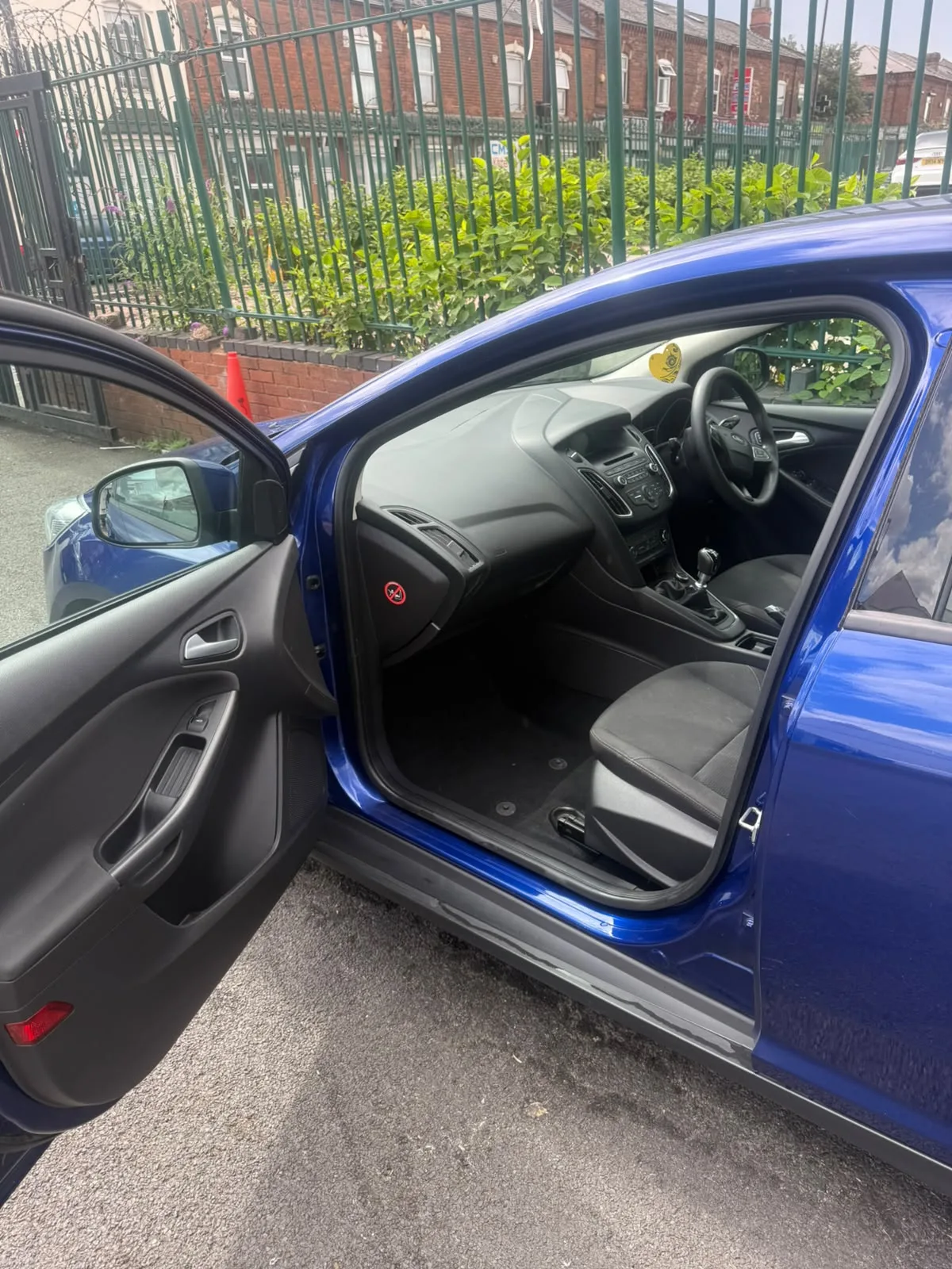 Ford Focus front interior with driver door open