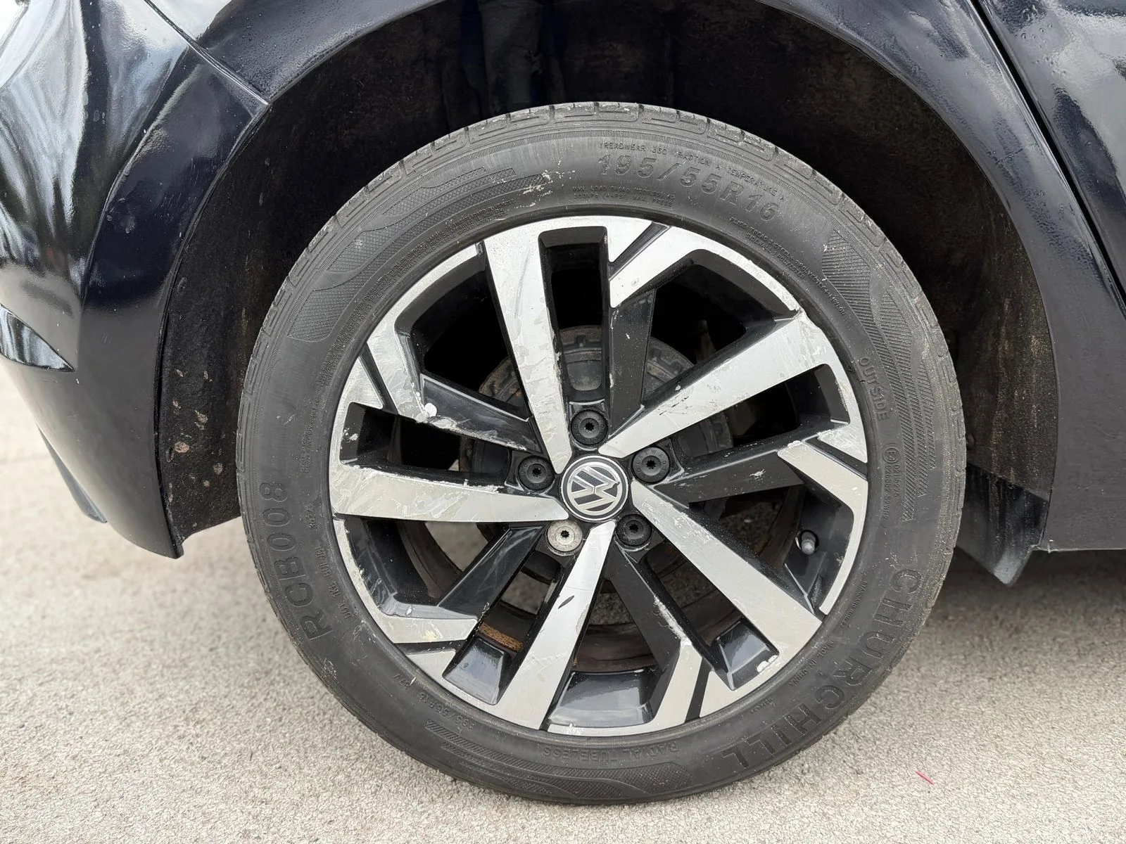 Genuine Volkswagen alloy wheel on the Polo Beats